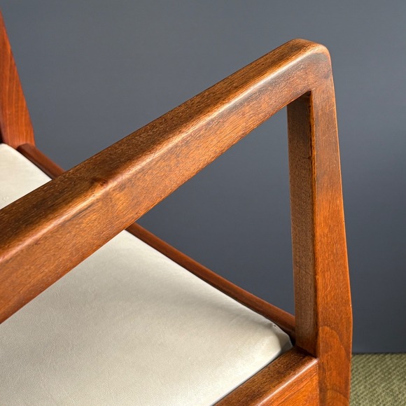 PAIR Jens Risom C140 Lounge Chairs | Original Mid Century Walnut MCM Playboy - Picture 16 of 16